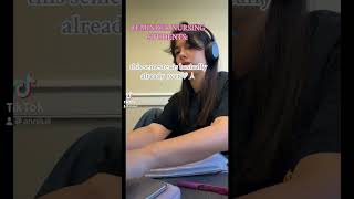 my delusions 🤍 nursing vlog universitystudent nursingdegree study nursingstudentvlog fyp [upl. by Seidler447]