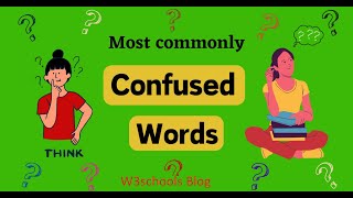 Allude Vs Elude  Commonly Confused Words in English  W3schools [upl. by Albina]