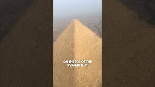 This guy saw something crazy on the top of a pyramid in Egypt 😳 [upl. by Arihppas]