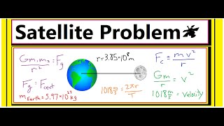 How to Solve a Satellite Problem🛰 using Universal Gravitation and Circular Motion [upl. by Enilreug]