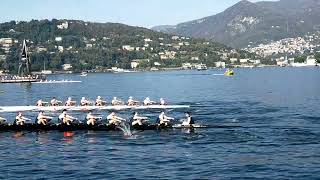 LUNGOLAGO DI COMO LO SPETTACOLO DEL MATCH RACE DI CANOTTAGGIO GLI quotOTTOquot DANNO SPETTACOLO IN ACQUA [upl. by Katharyn906]