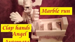 Marble track amp hand Clapping automata wood machine [upl. by Danica287]