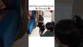 Zaid ne di tuba ko chocolate 🍫 armaanmalik zaidmalik malikvlogs malikkids [upl. by Ztnarf]