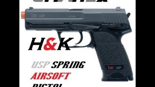 Umarex USP Spring Airsoft Pistol Review [upl. by Ydroj]