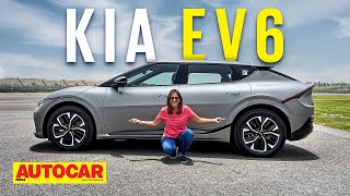 2022 Kia EV6 review  Futuristic 325hp allelectric Kia driven  Track Drive  Autocar India [upl. by Eimmit]