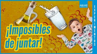 ¿Por qué el AGUA y el ACEITE no se juntan  Experimentos [upl. by Reade125]