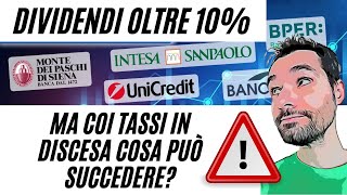 UNICREDIT INTESA e altre AZIONI BANCARIE  ALTI DIVIDENDI ma per quanto tempo [upl. by Akihsal]