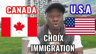 COMPARAISON ENTRE CANADA ET AMERIQUE  MEILLEUR PAYS POUR IMMIGRER [upl. by Siobhan]