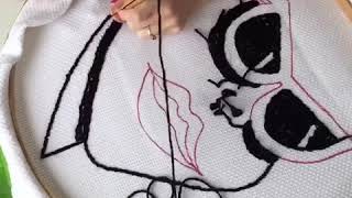 Rug hooking punch needle art [upl. by Anthia]