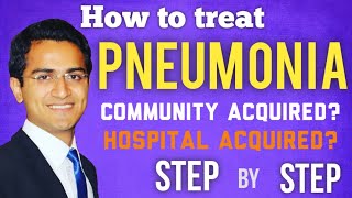 Pneumonia Community amp Hospital Acquired Treatment Guidelines Symptoms Medicine Lecture USMLE [upl. by Yor127]