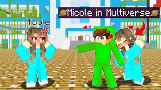 MICOLE Gets JELOUS From Another MICOLE in MULTIVERSE  Micole VS Micole KALDAG BATTLE😂  Minecraft [upl. by Vivl626]