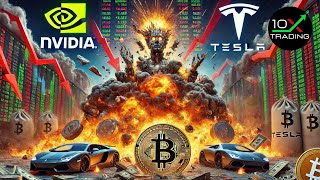 AKTIEN  quotBITCOIN VOR KORREKTURquot⚠️ quotBIG TECH KRITISCH❗quot  Nvidia Tesla Amazon Ethereum Solana [upl. by Doti755]