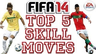 TOP 5 Skill Moves 1vs1  FIFA 14 PS3  Xbox 360 ᴴᴰ [upl. by Tisbee]