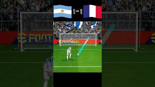 Argentina v France  FINAL  Penalty shoot by efootball👍 realistic pes gaming👍🤣  shorts [upl. by Doggett]