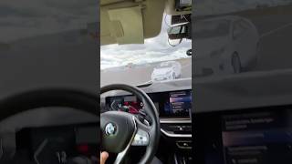 Emergency braking while turning in the BMW X5 🛑 [upl. by Heddie]