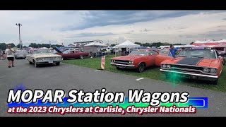 MOPAR Station Wagons at the 2023 Chryslers at Carlisle Chrysler Nationals [upl. by Niamreg]