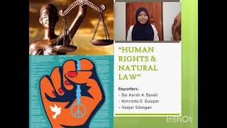 HUMAN RIGHTS AND NATURAL LAW [upl. by Alamak542]