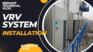 VRV System Installation  Daikin VRV system  Air Conditioning Work [upl. by Neufer]