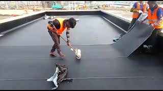 How to Install a SelfAdhesive Bituminous Membrane for Waterproofing  DIY Guide [upl. by Goldie]