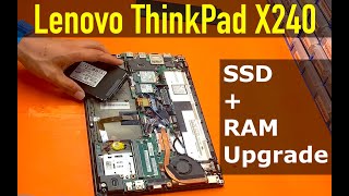 Lenovo ThinkPad X240  How To Upgrade SSD [upl. by Nawek]