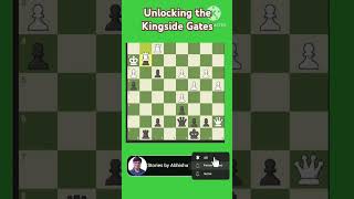 Unlocking the Kingside Gate chess chesscom chessstrategy shorts trending chesstactics shots [upl. by Aralk]