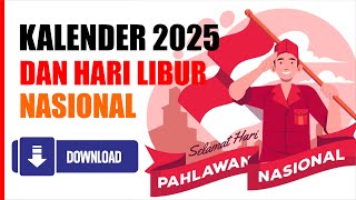 Kalender 2025 dan Hari Libur Nasional [upl. by Aisekal]