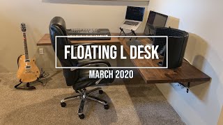 Floating L Desk for Music Room [upl. by Patman]