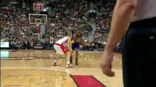 Kobe Bryant 46 points 1928 FG 7 rebounds vs Raptors 200708 [upl. by Vipul]