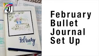 February Bullet Journal Set Up amp Walk Thru Bible Journaling [upl. by Emlen]