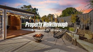 Property Walk Through  5 Neworra Place Giralang [upl. by Nyltak546]