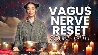 Vagus Nerve Reset to Sleep  Sound Bath Healing Meditation 10 Hours [upl. by Dlorad]