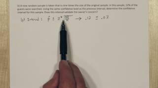 Sample Size amp Margin of Error Effect on Confidence Intervals [upl. by Mosnar]