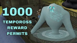 Loot From 1000 Tempoross Reward Permits 6 OSRS [upl. by Annid]