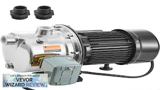 VEVOR 1HP SUS304 Stainless Steel Shallow Well Jet Pump 115 Volt 185 Review [upl. by Garber]