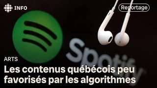 La musique québécoise de moins en moins écoutée en ligne [upl. by Bridget]