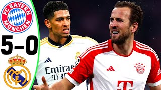 Bayern Munich vs Real Madrid 50  All Goals and Highlights  2024 🔥 KANE [upl. by Schulze]