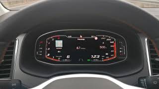 Seat Ateca 2020 20 TDI FR Fuerte  consumption on 130 kmh [upl. by Eilegna]