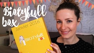 Jai testé la Biotyfull box de janvier 2016 [upl. by Aoh]