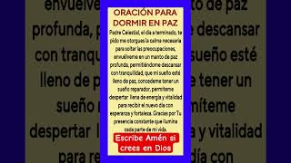 ORACIÓN PARA DORMIR EN PAZ dios jesus fe oracion amen oração diosesbueno frases [upl. by Ial492]