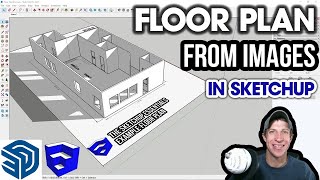 FLOOR PLANS FROM IMAGES in SketchUp Pro Updated for 2021 Getting Started with SketchUp Pro Ep 4 [upl. by Wilek]