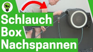 Gardena Schlauchbox Nachspannen ✅ ULTIMATIVE ANLEITUNG Wie Roll Up Schlauch Feder Richtig Spannen [upl. by Natehc]