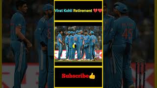 Virat Kohli Retirement 💔💔  factsmaavalite viratkohli retirement t20worldcup2024 t20worldcup [upl. by Ozne725]