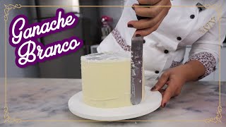 Ganache Branco Blindagem de bolo [upl. by Ciredor]