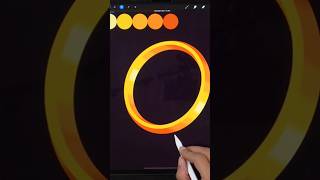 Design by Procreate gold ring shorts drawing digitaltransformation [upl. by Madda]