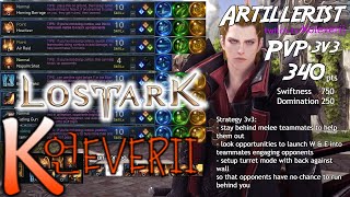 Lost Ark ARTILLERIST PvP Build Guide  3v3 Team Deathmatch [upl. by Ybbed]