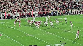 Oklahoma Sooners 2nd Drive vs Alabama Crimson Tide 112324 ends with Taylor Tatum fumble [upl. by Hellah294]