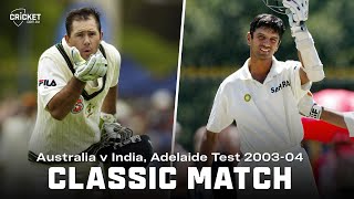 Ponting Dravid go large in Adelaide runfest  BorderGavaskar Trophy Classic [upl. by Llerud]