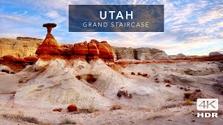 UTAH Grand Staircase Escalante  Toadstool Hoodoos  Cinematic Walking Tour [upl. by Nodyarb]