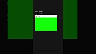 Lets make a game with python pygame  Open window and set title Shorts [upl. by Silvanus967]