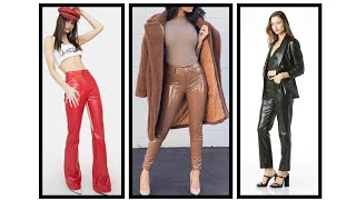 Leather Pants Style Trends How to Rock the Look in 2024 😱  Leather Pants Ideas💡 leather pant [upl. by Branscum707]